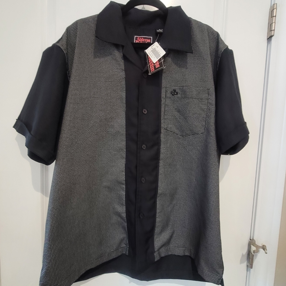 NWT Adress Unknown 2 Tone Guayabera Button Shirt XL